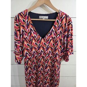 Trina Turk Womens Size 8 kaleidoscope sheath Dress Work Career/casual  NWOT